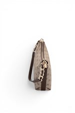 SP1290 Kadın Omuz Çantası Monogram Koyu Bej - Kahve SP1290-M178