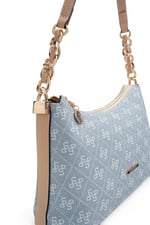 SP1290 Kadın Omuz Çantası Monogram Mavi - Ten SP1290-M178