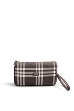 SP1291 Kadın Çapraz Çanta Çizgili Ekose Kahve - Kahve SP1291-M212