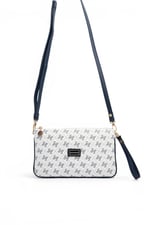SP1291 Kadın Çapraz Çanta Monogram Beyaz - Lacivert SP1291-M178