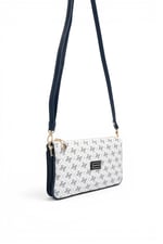 SP1291 Kadın Çapraz Çanta Monogram Beyaz - Lacivert SP1291-M178