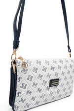SP1291 Kadın Çapraz Çanta Monogram Beyaz - Lacivert SP1291-M178