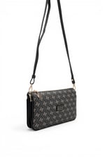SP1291 Kadın Çapraz Çanta Monogram Füme - Siyah SP1291-M178