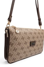 SP1291 Kadın Çapraz Çanta Monogram Koyu Bej - Kahve SP1291-M178