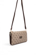 SP1291 Kadın Çapraz Çanta Monogram Koyu Bej - Kahve SP1291-M178