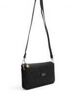 SP1291 Kadın Çapraz Çanta Monogram Siyah - Siyah SP1291-M178