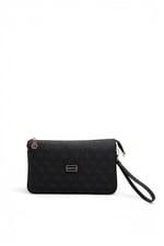 SP1291 Kadın Çapraz Çanta Monogram Siyah - Siyah SP1291-M178