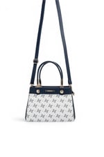 SP1292 Kadın El Çantası Monogram Beyaz - Lacivert SP1292-M178