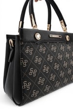 SP1292 Kadın El Çantası Monogram Füme - Siyah SP1292-M178