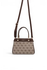 SP1292 Kadın El Çantası Monogram Koyu Bej - Kahve SP1292-M178