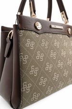 SP1292 Kadın El Çantası Monogram Y.Yeşil - Kahve SP1292-M178