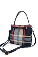 SP1293 El Çantası Ekose Lacivert - Lacivert SP1293-M131