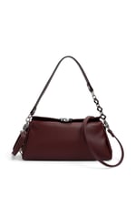 SP1294 Kadın Omuz Çantası Düz Bordo - Bordo SP1294-M105