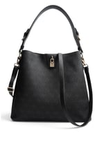 SP1295 Kadın Omuz Çantası Monogram Siyah - Siyah SP1295-M178