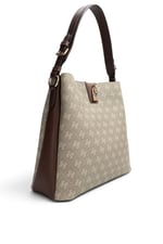 SP1295 Kadın Omuz Çantası Monogram Y.Yeşil - Kahve SP1295-M178