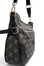 SP1296 Kadın Çapraz Çanta Monogram Füme - Siyah SP1296-M178