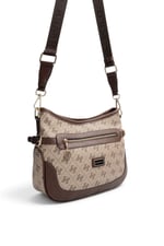 SP1296 Kadın Çapraz Çanta Monogram Koyu Bej - Kahve SP1296-M178