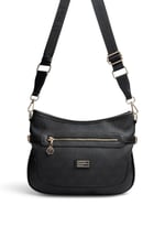 SP1296 Kadın Çapraz Çanta Monogram Siyah - Siyah SP1296-M178