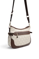 SP1296 Kadın Çapraz Çanta Monogram Taş - Kahve SP1296-M178