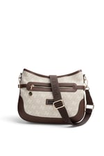 SP1296 Kadın Çapraz Çanta Monogram Taş - Kahve SP1296-M178