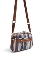 SP1297 Kadın Çapraz Çanta Ekose Mix - Taba SP1297-M2