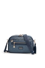 SP1297 Kadın Çapraz Çanta Logolu Lacivert - Lacivert SP1297-M46