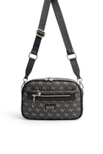 SP1297 Kadın Çapraz Çanta Monogram Füme - Siyah SP1297-M178