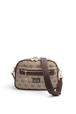 SP1297 Kadın Çapraz Çanta Monogram Koyu Bej - Kahve SP1297-M178