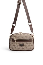 SP1297 Kadın Çapraz Çanta Monogram Koyu Bej - Kahve SP1297-M178
