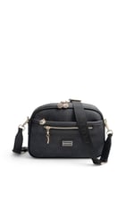 SP1297 Kadın Çapraz Çanta Monogram Siyah - Siyah SP1297-M178