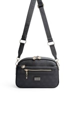 SP1297 Kadın Çapraz Çanta Monogram Siyah - Siyah SP1297-M178