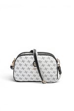 SP745 Kadın Çapraz Çanta Monogram Beyaz - Siyah SP745-M178