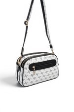 SP745 Kadın Çapraz Çanta Monogram Beyaz - Siyah SP745-M178