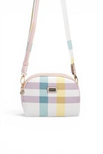 SP765 Kadın Çapraz Çanta Ekose Lila - Pembe SP765-M71