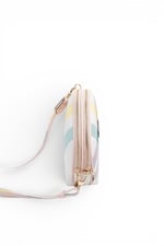 SP765 Kadın Çapraz Çanta Ekose Lila - Pembe SP765-M71