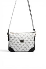 SP784 Kadın Çapraz Çanta Monogram Beyaz - Siyah SP784-M178