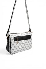 SP784 Kadın Çapraz Çanta Monogram Beyaz - Siyah SP784-M178