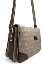 SP784 Kadın Çapraz Çanta Monogram Y.Yeşil - Kahve SP784-M178
