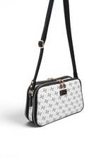 SP899 Kadın Çapraz Çanta Monogram Beyaz - Siyah SP899-M178