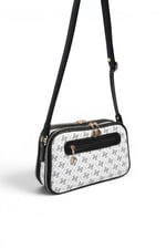 SP899 Kadın Çapraz Çanta Monogram Beyaz - Siyah SP899-M178