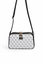 SP899 Kadın Çapraz Çanta Monogram Beyaz - Siyah SP899-M178