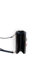 SP921 Kadın Telefon Çantası Ekose Beyaz - Lacivert SP921-MK3
