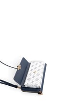SP921 Kadın Telefon Çantası Monogram Beyaz - Lacivert SP921-M178