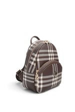 SP945 Kadın Sırt Çantası Ekose Kahve - Kahve SP945-M212
