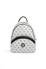 SP945 Kadın Sırt Çantası Monogram Beyaz - Siyah SP945-M178