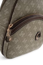 SP945 Kadın Sırt Çantası Monogram Y.Yeşil - Kahve SP945-M178
