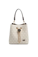 SP967 Kadın Çapraz Çanta Monogram Taş-Kahve
