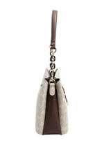 SP974 Kadın Omuz Çantası Monogram Taş-Kahve