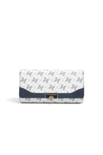 SP979 Kadın Cüzdan & Kartlık Monogram Beyaz - Lacivert SP979-M178