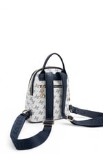 SP983 Kadın Sırt Çantası Monogram Beyaz - Lacivert SP983-M178